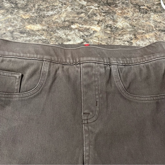 Spanx Women's Petite Ankle Leggings Gray/ Taupe Pull-On Stretch Size Small - Picture 5 of 10